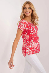 Sublevel unique design and lightweight material blouse  Adomoo
